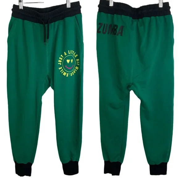 Zumba Fitness Pants Jumpsuits Zumba Green And Black High